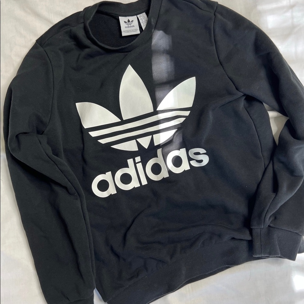 Gently Used Black Adidas Sweatshirt